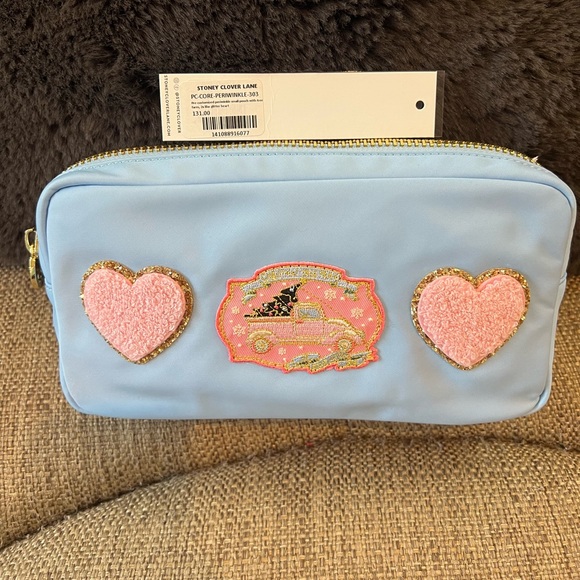 Stoney Clover Lane Accessories - NWT Stoney clover lane periwinkle small pouch with 3 patches sewn on by SCL